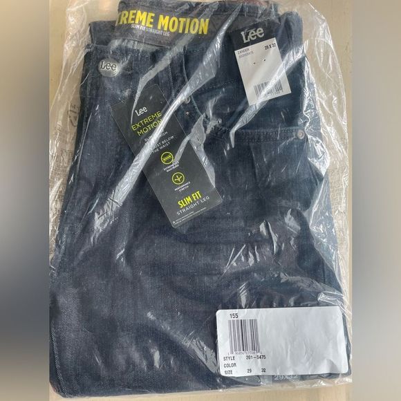 NWT Men's Lee® Extreme Motion Stretch Slim Straight Jeans 29x32 Zander - Picture 5 of 5